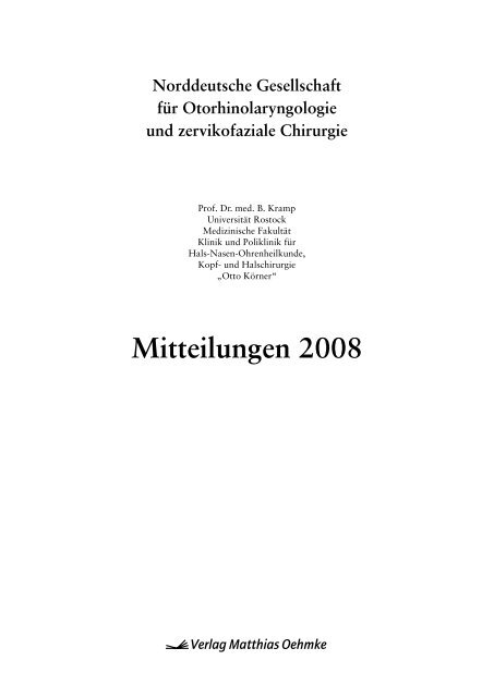 Mitteilungen 2008 - Norddeutsche Gesellschaft für ...