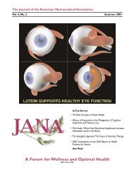 JANA Vol 4 #2 - American Nutraceutical Association