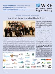 Startschuss für den Verein HealthRegion Freiburg