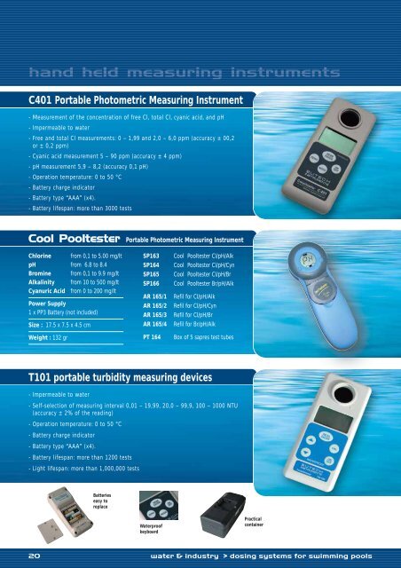 dosing systems for swimming pools - Seko
