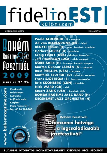 Örömzenei hétvége ”a legcsaládiasabb jazzfesztivál” - Bohém ...