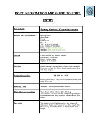 port information and guide to port entry - Fowey Harbour
