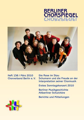 Chorspiegel 156 - Chorverband Berlin eV