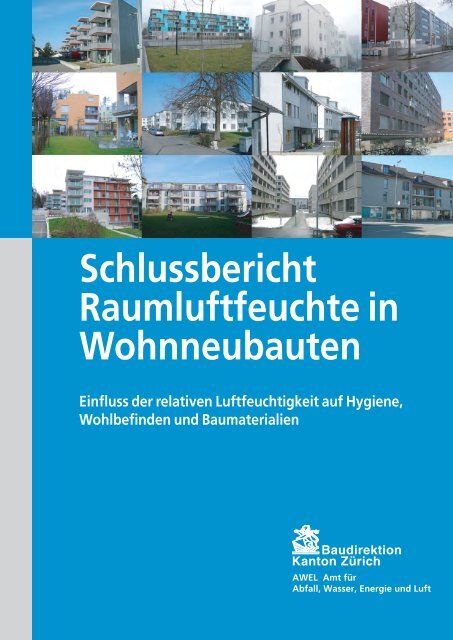 Schlussbericht Raumluftfeuchte in ... - Bundesamt für Gesundheit