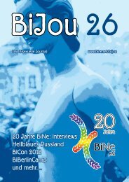 BiJou 26 auf Deutsch - BiNe Bisexuelles Netzwerk eV