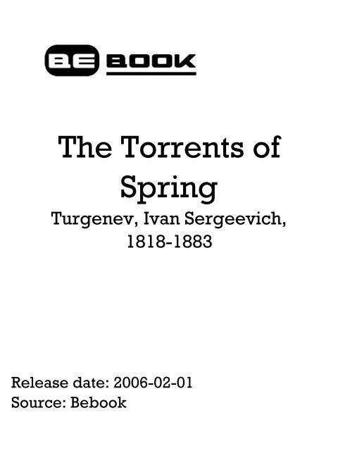 The Torrents Of Spring - Turgenev Ivan Sergeevich.pdf