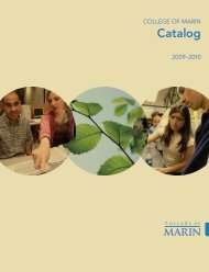 College of Marin Catalog 2009 - 2010