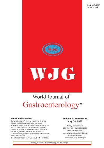 18 - World Journal of Gastroenterology