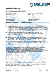 Polystone P homopolymer grau - Röchling Engineering Plastics