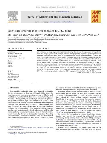 Early-stage ordering in in-situ annealed Fe