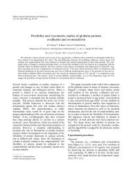 Flexibility and viscometric studies of globular proteins ovalbumin ...