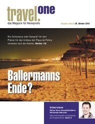 das Magazin für Reiseprofis - Travel-One