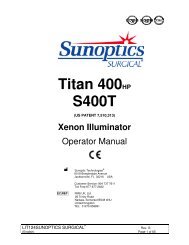 Titan 400HP S400T - Sunoptic Technologies
