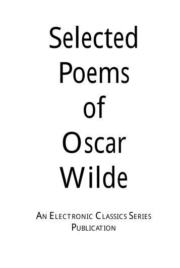 AN ELECTRONIC CLASSICS SERIES PUBLICATION