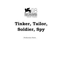 Tinker, Tailor, Soldier, Spy - Tamasa distribution