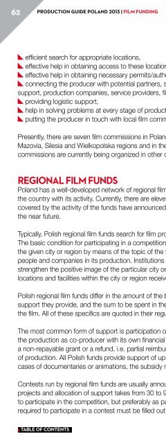 producTion guide poland 2013