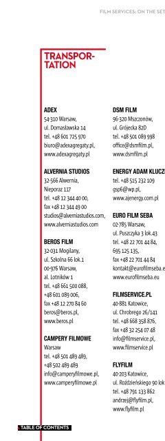 producTion guide poland 2013