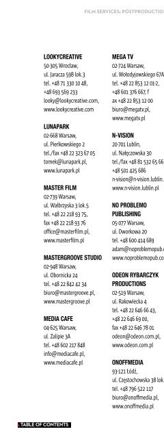 producTion guide poland 2013