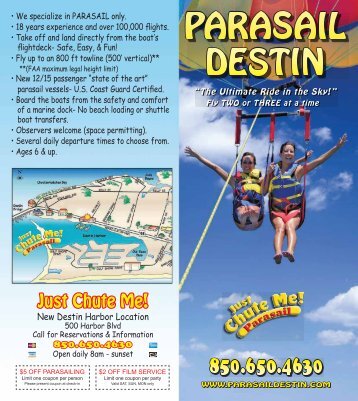 parasail destin - Just Chute Me Parasailing