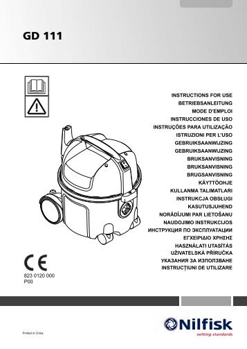 823 0120 000 Instructions for use GD 111b