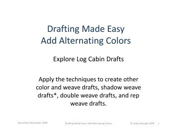 f d Drafting Made Easy Add Alternating Colors - WeaveNotes.Net