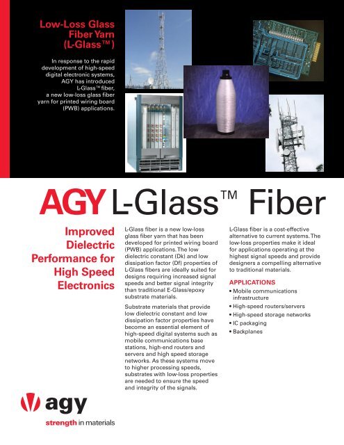 L-Glass™ Fiber Data Sheet - AGY