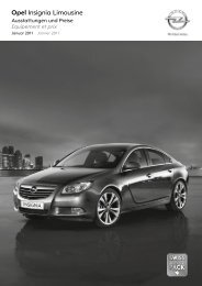 Opel Insignia Limousine - Garage im Steiger AG