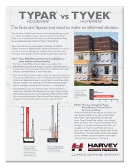 TYPAR® VS TYVEK® - Harvey Building Products