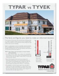 Typar Vs Tyvek Comparison Chart