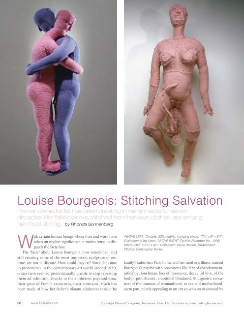 Louise Bourgeois Was Not Exactly a Painter