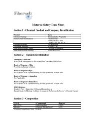 Material Safety Data Sheet (MSDS) - Fiberweb - TYPAR Geotextiles