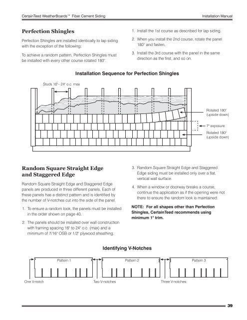 Installation Manual - CertainTeed