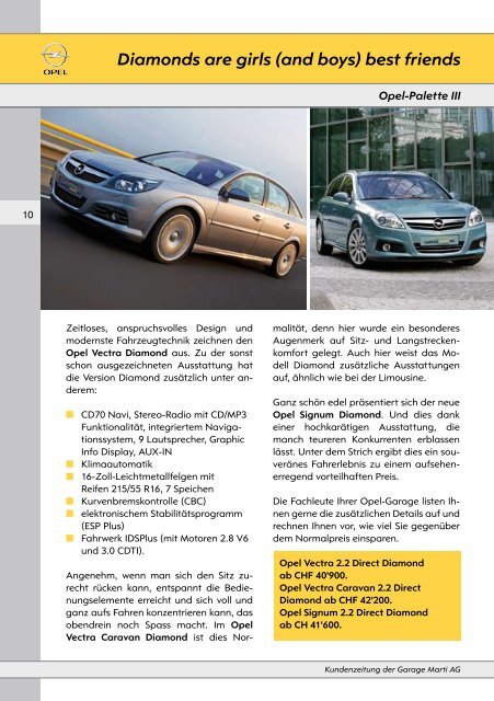 Neuer Opel Zafira - Garage Marti AG