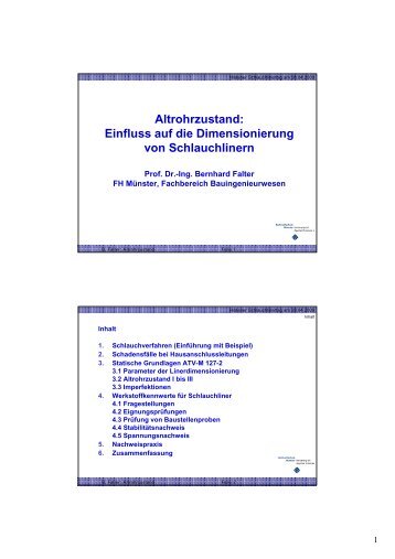 Altrohrzustand: Einfluss auf die Dimensionierung von Schlauchlinern