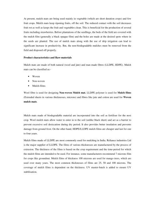 Domestic technical textiles Industry Segment-wise consumption of ...