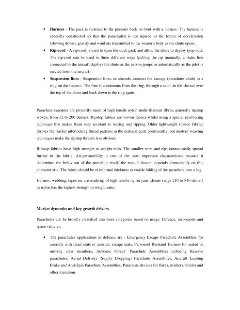 Domestic technical textiles Industry Segment-wise consumption of ...