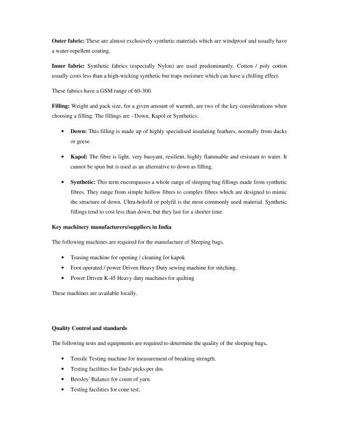 Domestic technical textiles Industry Segment-wise consumption of ...