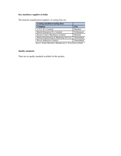 Domestic technical textiles Industry Segment-wise consumption of ...