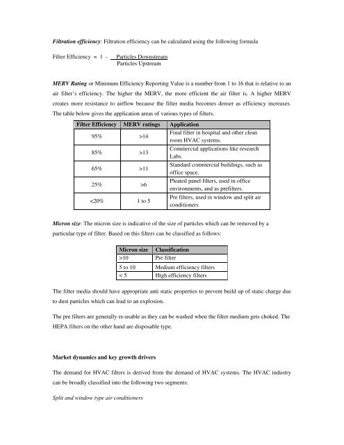 Domestic technical textiles Industry Segment-wise consumption of ...