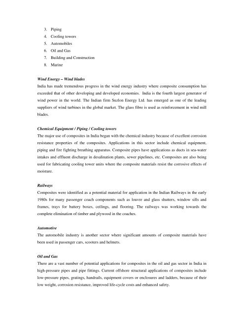 Domestic technical textiles Industry Segment-wise consumption of ...