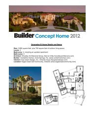 Gen B Specs - Hanley Wood Builder Concept Home 2012