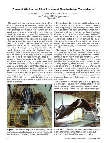 Filament Winding vs. Fiber Placement Manufacturing - Sampe