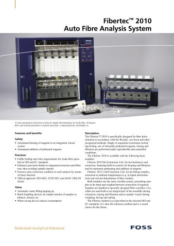 Fibertec™ 2010 Auto Fibre Analysis System - Scanco