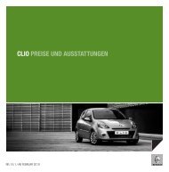CLIO PREISE UND AUSSTATTUNGEN - Garage Sigrist AG