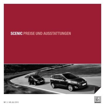 SCENIC PREISE UND AUSSTATTUNGEN - Garage Sigrist AG