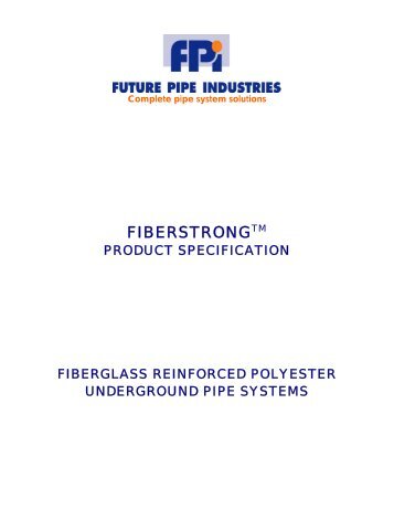 fibreglass reinforced plastic pipe product line - Future Pipe Industries