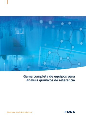 Gama completa de equipos para análisis químicos de referencia