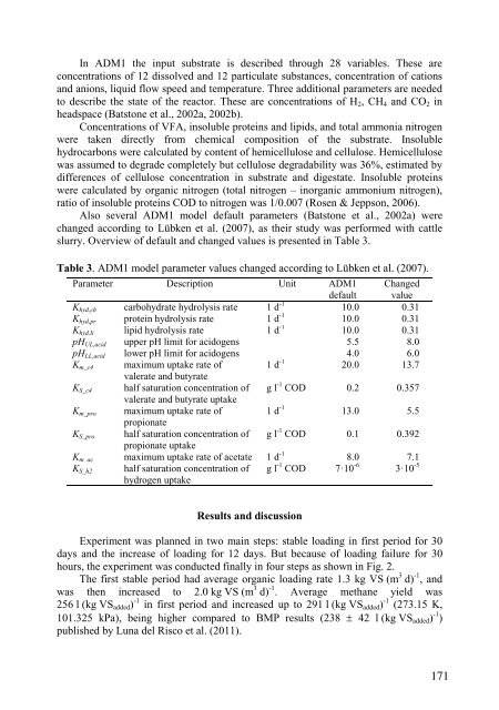 Simulation of anaerobic digestion of cattle manure - Agronomy ...