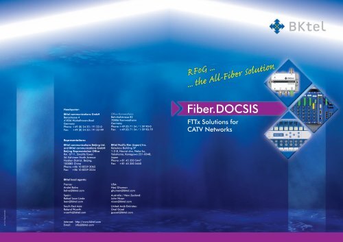RFoG ... ... the All-Fiber Solution - BKtel