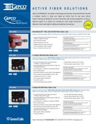 active fiber solutions - Gepco